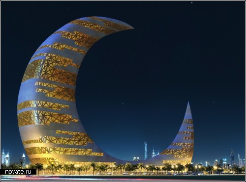 В Дубае могут построить небоскреб-полумесяц
