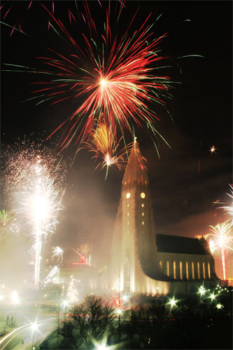 Празднование Нового Года в Рейкьявике
