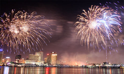 Празднование Нового Года в Новом Орлеане