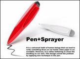 Гаджеты: Ручка для письма на коже. Концепт Pen+Sprayer от китайских дизайнеров